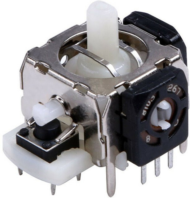 KOQZM 2er-Set 3D Analog Joystick Ersatz für Xbox 360 Controller in Weiß - Bild 1