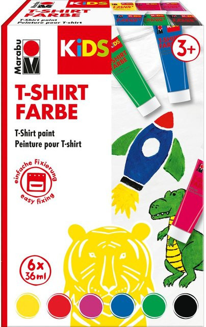Marabu KiDS T-Shirt Farbe, 6-teiliges Set, bunt / mehrfarbig - Bild 1