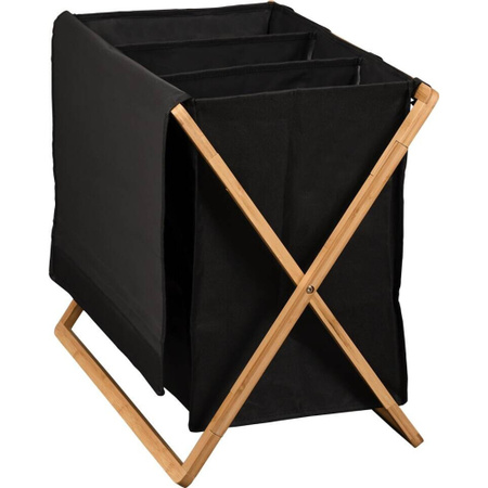 Kesper Wäschesammler aus Polyester in Braun, B/H/L: 19,5 x 71,3 x 7,5 cm