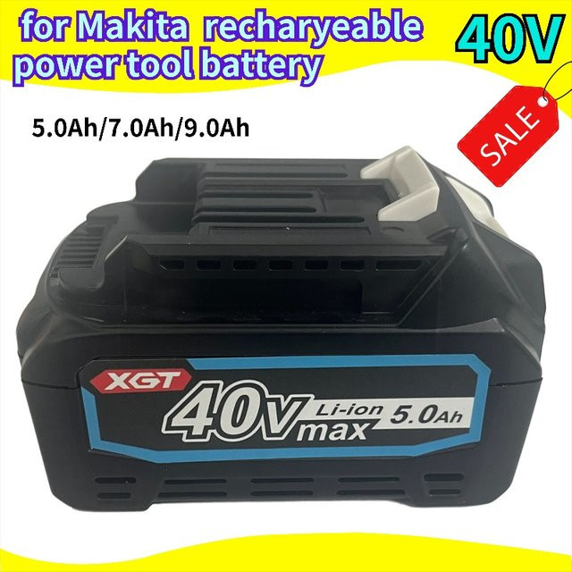 Makita 40V Akku mit LED-Anzeige, 5,0Ah, Schwarz - Bild 1
