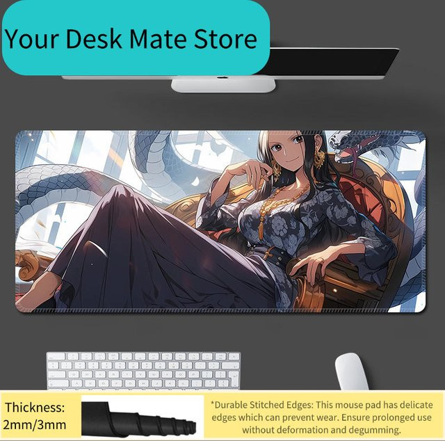 Bandai One Piece Mauspad mit Luffy, Roronoa Zoro und Nami in Multicolour, rutschfeste Tischunterlage für Büro und Tastatur - Bild 1