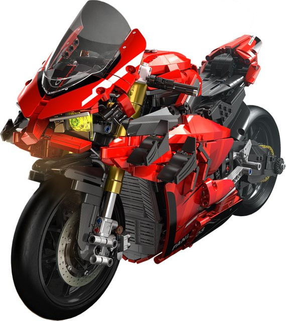 Xturboman Italien Motorrad Panigale V4S, Kraftfahrzeug Modell, Maßstab 1:5, mit Licht - Bild 1