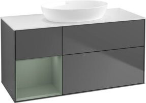V&B Waschtischunterschrank Finion in Anthrazit lackiert, B/T/H: 120 x 50,1 x 50,1 cm - Bild 1