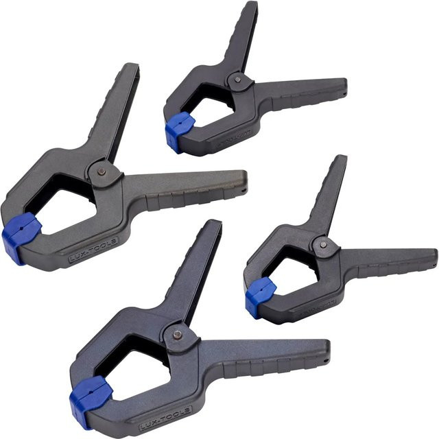 LUX-TOOLS Leimklemmen Set 4-teilig in Schwarz aus Kunststoff - Bild 1
