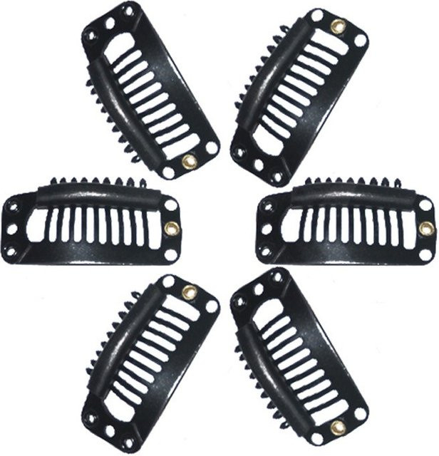 10 Stück Perückenklammern für Haarverlängerungen, 32 mm, 9 Zähne - Bild 1