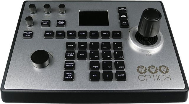 PTZOptics PT-JOY-G4 Joystick für Überwachungskameras in Schwarz und Silber mit Ethernet/LAN-Anschluss - Bild 1