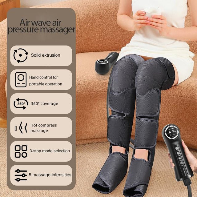 Binchi Health Technology Elektrischer Luftwellen-Wadenmassager, Schwarz, Unisex - Bild 1