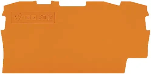 WAGO Abschluss- und Zwischenplatte 2002-1392 in Orange aus Kunststoff - Bild 1