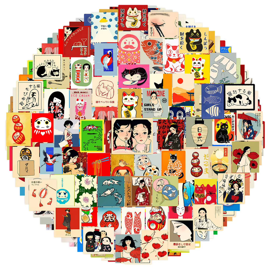 110 Stück Mini-Aufkleber Warme Frühlingsbrise Saison 1 von Papery Pop Store in Multicolour zur Dekoration von Tagebuch, Telefon und Laptop - Bild 2