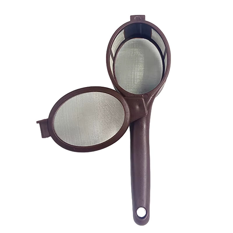 Hoeaden Wiederverwendbarer Kaffeekapsellöffel mit integriertem Sieb für gemahlenen Kaffee und Tee, rund, Durchmesser: 4,0 cm, Länge: 13,5 cm - Bild 3