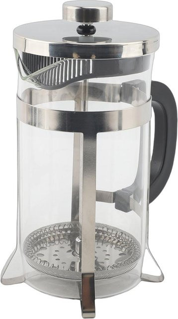 Koogeelife French Press Kaffeebereiter aus hitzebeständigem Glas und Edelstahl mit Filter, 1000 ml, Weiß - Bild 1