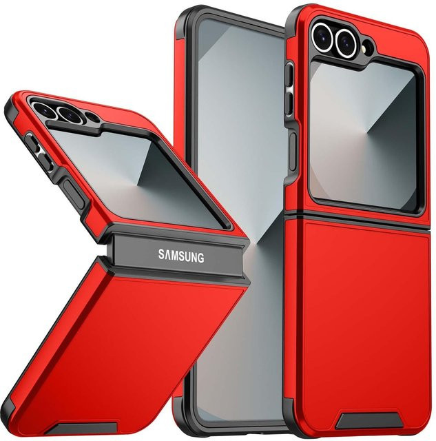 Matte Armor Hartschale Schutzhülle für Samsung Galaxy Z Flip 7 6 5 4 in Grau - Bild 1