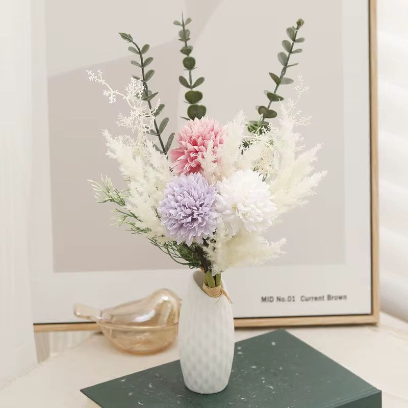 Kahaul Künstlicher Löwenzahn in Champagne White als Dekoration für Zuhause, Hochzeiten und Garten - Bild 1