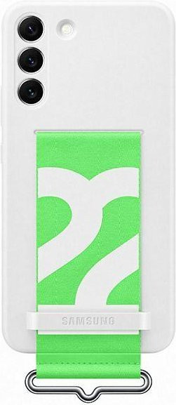 Samsung Silikonhülle mit Riemen für Samsung Galaxy S22 Plus in Weiß - Bild 1