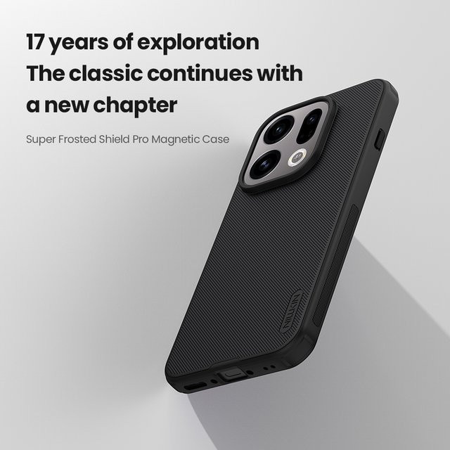Nillkin Schutzhülle für OPPO Find X9 5G in Schwarz mit MagSafe 360 Grad Magnetfunktion und mattiertem Finish - Bild 1