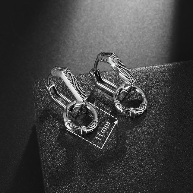Rui Di Creolen Edelstahl, Silber, Unisex - Bild 1