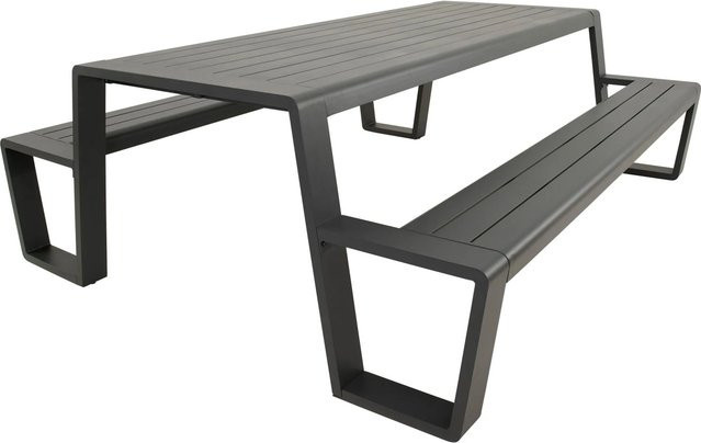 Lesli Picknick-Set Estilo in Anthrazit, B/H/T: 220 x 74 x 183 cm - Bild 1