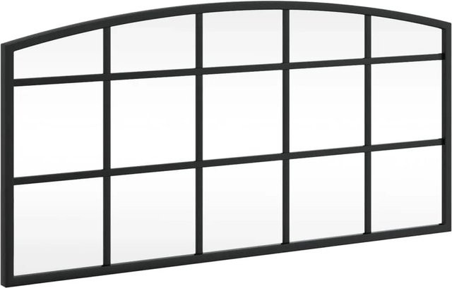 vidaXL Wandspiegel Schwarz aus Metall und Glas, Rechteckig, Breite: 60 cm, Höhe: 30 cm - Bild 1