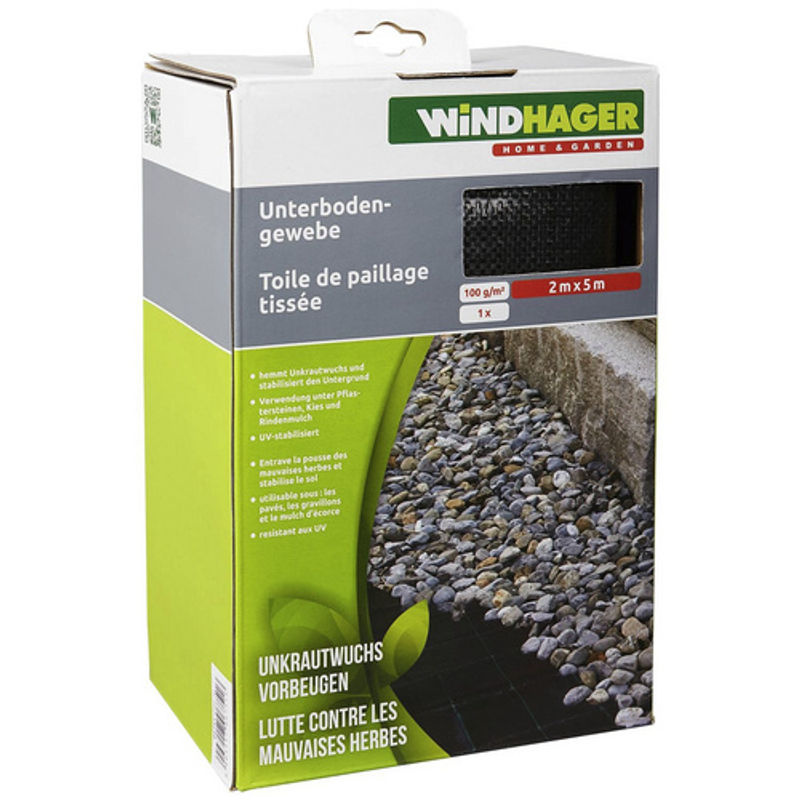 Windhager Unterbodengewebe aus Kunststoff in Schwarz, Breite: 2 m, Länge: 5 m - Bild 2