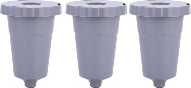 CosyHome Wiederverwendbare Kaffeefilter aus Edelstahl im 3er-Set, Farbe: Weiß - Bild 1