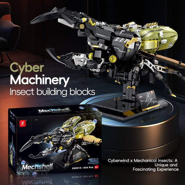 Hot Toys Mechanische Insekt Tier Baustein Maschinen Käfer Modell, Figur - Bild 1