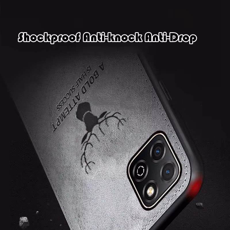Schutzhülle mit Modetuch-Muster für Huawei P30 P40 P50 P60 Mate 30 40 50 60 Pro Nova 9 10 11 12 Pro in Grau - Bild 5