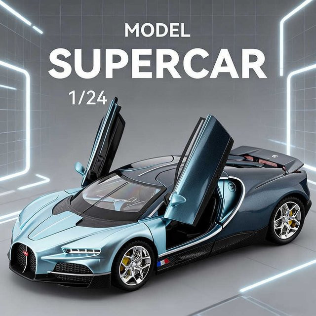 MINI AUTO Tourbillon Super Sport Modellauto, 1:24, Metall, mit Licht und Sound - Bild 1