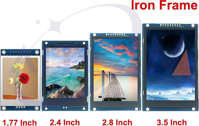 YANXD SPI TFT LCD Display Modul ST7789V/ST7796S mit 240x320 oder 320x480 Auflösung in Blau - Bild 1