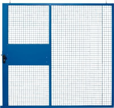 SSI Schäfer Schiebetor für Gittertrennwandsystem, Farbe: Blau, B: 223,8 cm, H: 211,0 cm - Bild 1
