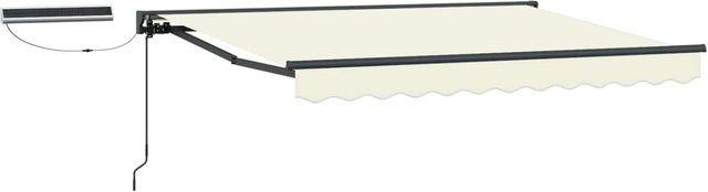vidaXL Elektrische Ausziehbare Markise in Creme mit Fernbedienung, B/T: 300 x 250 cm - Bild 1