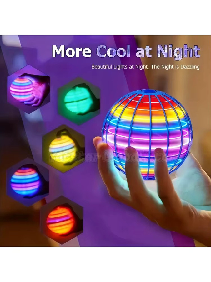 Fly Nova LED Leuchtende Fliegende Kugel Boomerang, Spielzeug, Rot, Bunt / Mehrfarbig - Bild 7