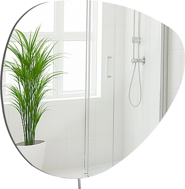 DELUKE Badspiegel BASEL Wandspiegel mit Bluetooth, LED-Beleuchtung und Touch-Schalter, dimmbar, Klarglas, B: 65 cm, H: 75 cm, T: 3,5 cm - Bild 1