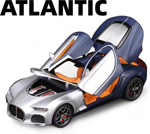 RMZ city Atlantic Divo Modellauto, 1:32, Metall, Blau, mit Licht und Sound - Bild 1