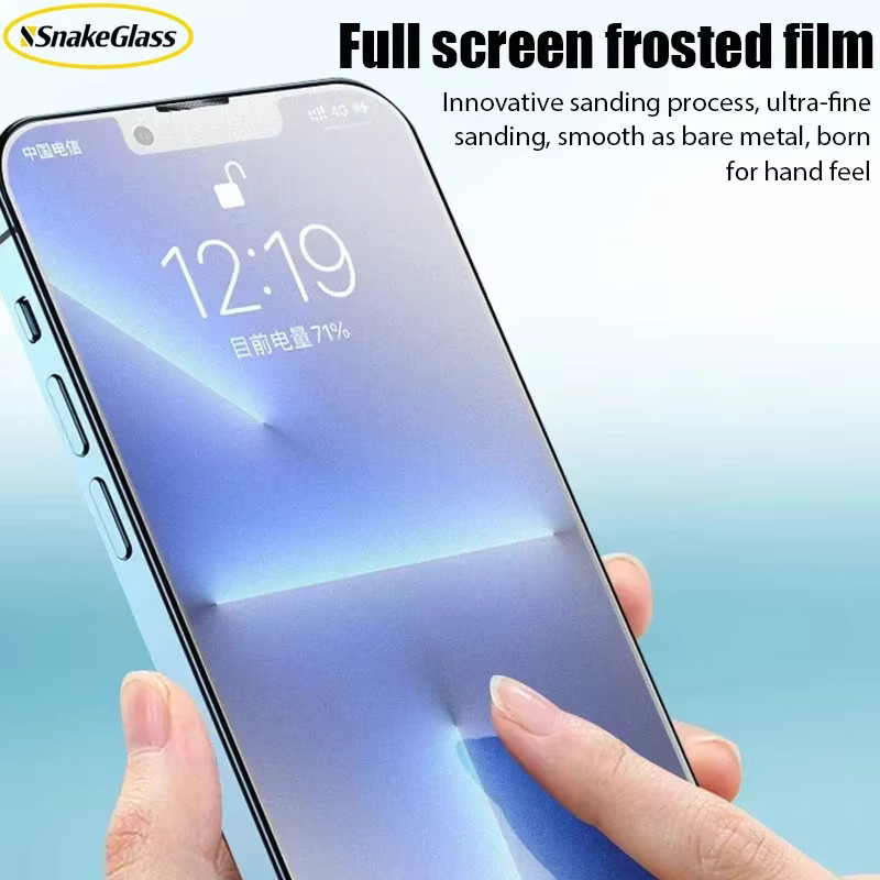4er-Set Mattes Panzerglas für Apple iPhone als Displayschutzfolie mit Anti-Fingerabdruck-Funktion und glatter Oberfläche in Transparent - Bild 2