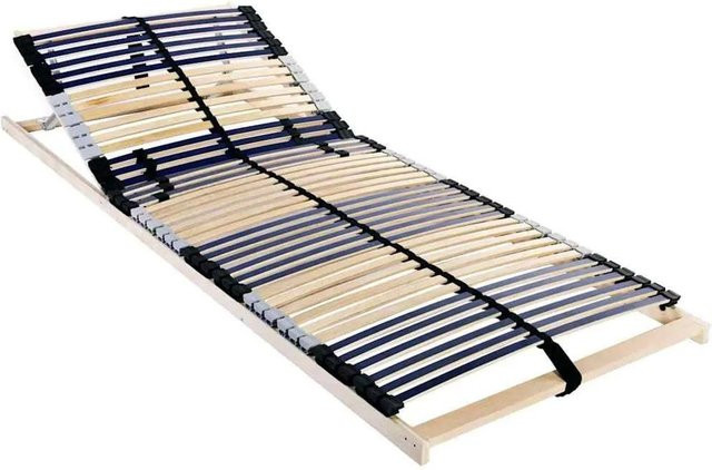 vidaXL Bett-Lattenrost aus Massivholz Buche in Braun, B/T/H: 90 x 190 cm - Bild 1