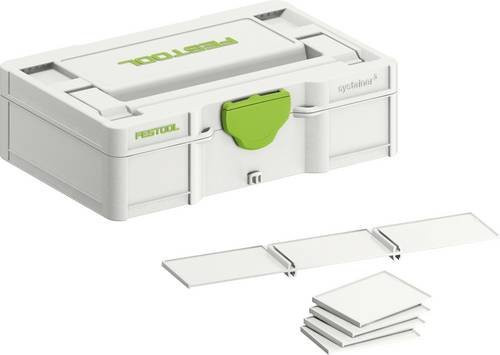 Festool Systainer SYS3 S 76 Transportkiste mit Einsätzen, Weiß, B/T/H: 26,5 x 17,1 x 7,6 cm - Bild 1