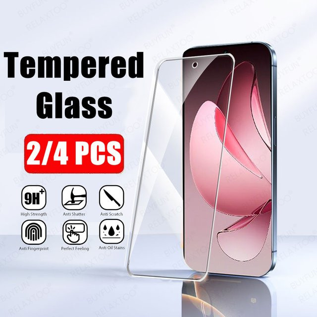 2/4er Set Gehärtetes Glas Display Schutzfolie für Oppo Reno 13, 13F, 12 FS, 12F, 11, 11F, 11A in Transparent - Bild 1