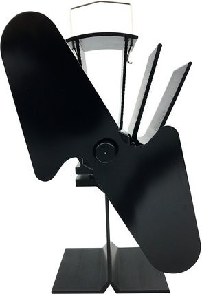 FIREFIX Kaminofenventilator aus Stahl, 2-flüglig, schwarz, B/T/H: 15,0 x 11,5 x 20,0 cm - Bild 1