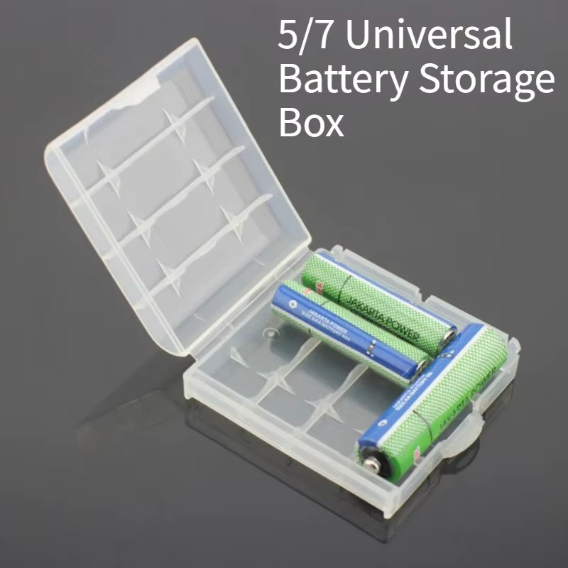 YYMSF Batterie Organizer Set aus Kunststoff, 2 Stück transparente Aufbewahrungsboxen für AAA und AA Batterien - Bild 2