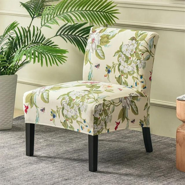 Ärmelloser Stuhlbezug mit Weihnachtsdruck für Einzelsofas und Hocker, elastischer Stretch-Couchschoner in Mehrfarbig - Bild 1