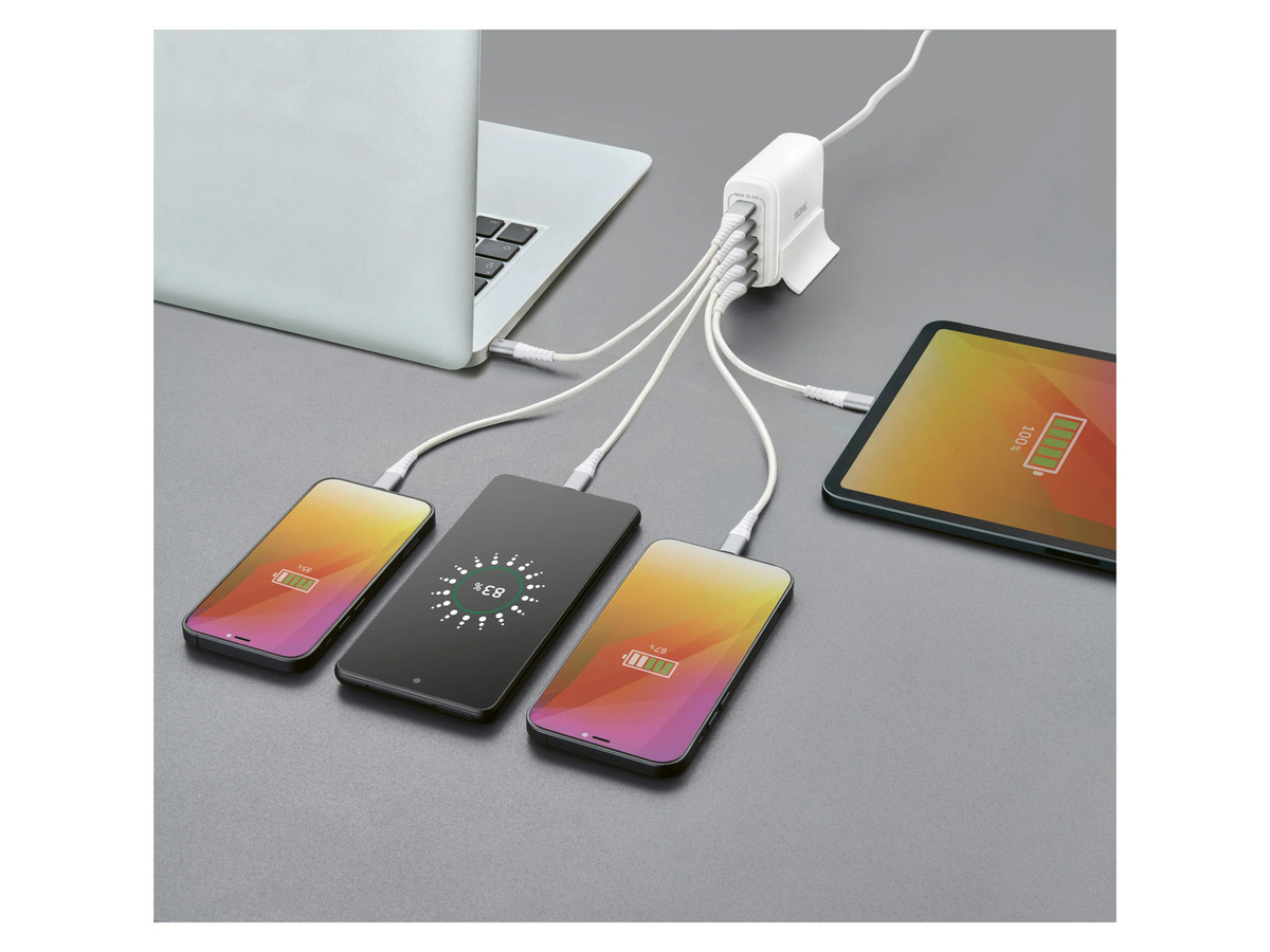 TRONIC USB-Ladestation TUCSAC A1 in Weiß - Bild 3
