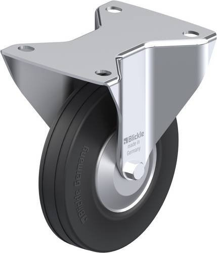 Blickle B-V 140R-FA Bockrolle in Schwarz-Grau mit 140 mm Rad-Durchmesser und 115 kg Tragfähigkeit - Bild 1