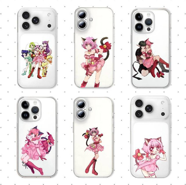 Tokyo Mew Mew Handyhülle für iPhone 11 bis 17 Pro Max Mini Plus, transparente stoßfeste Hülle - Bild 1