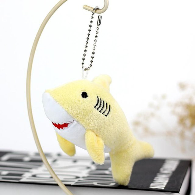 Hai-Anhänger Plüsch, beige, 12cm, Mädchen - Bild 1