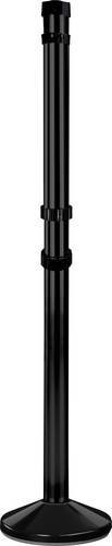 VISO RS160BK Gurtabsperrpfosten in Schwarz, selbststehend, Höhe: 106 cm, Durchmesser: 8 cm - Bild 1