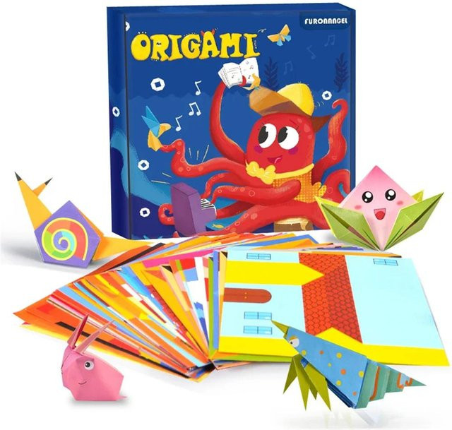 Cartoon-Tier-Origami-Papier, Bastelset, 108 Blatt, ab 6 Jahren - Bild 1