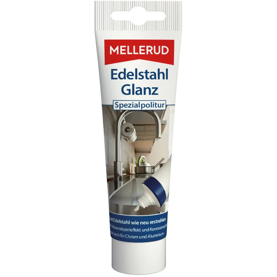 Mellerud Spezialpolitur Edelstahl Glanz Silber Weiß 75 ml - Bild 2