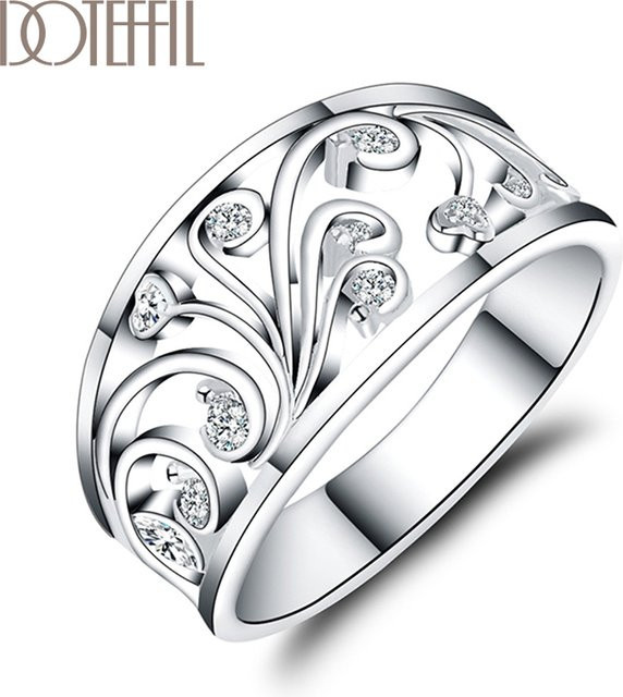 DOTEFFIL Ring, Kristall, Silber, Damen - Bild 1
