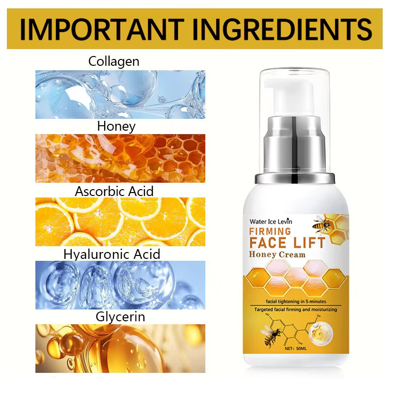 Water Ice Levin Honey Instant Face Lift & Firm Skin Cream, Gesichtspflege - Bild 2