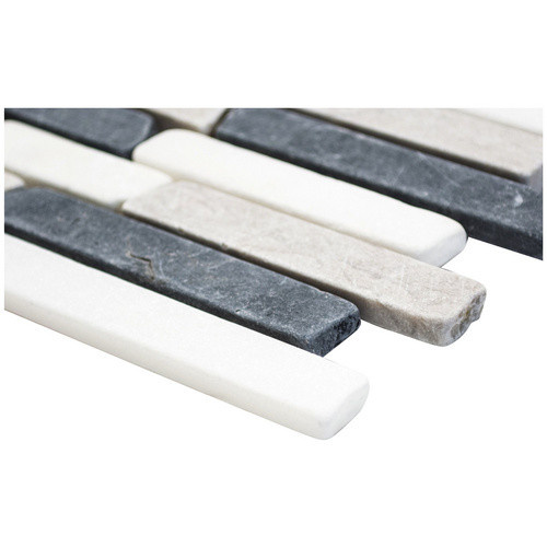 HuH Mosaikfliese Hainan in Weiss mit Marmor-Look als Wandbelag und Bodenbelag, B/H: 32,2 x 30,5 cm - Bild 2